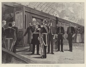 Arrival of the King of Portugal at Charing Cross, 6 November by Henry Charles Seppings Wright